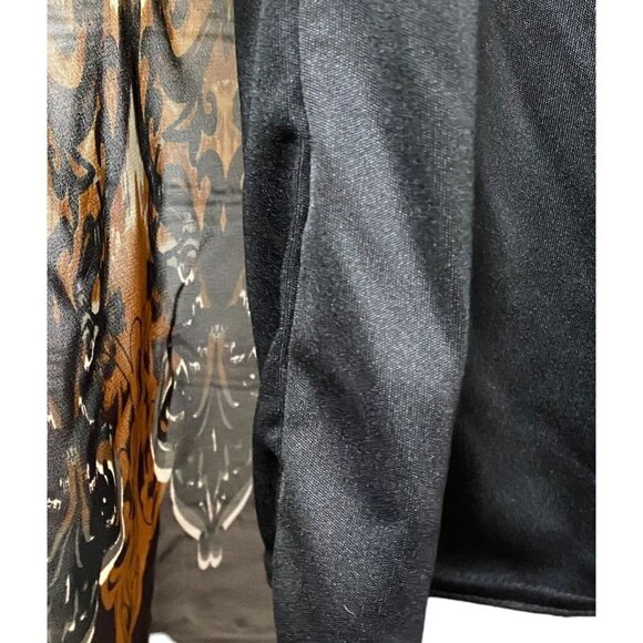 Dressbarn Flowy Jacket + Tank Large Womens Top NWT Brown Black Womens Top NWT - Picture 10 of 11